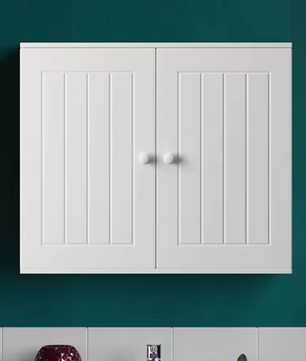 Wandkast en Vloerkast – Dubbele Deuren met Verstelbare Plank 60×15×50 cm