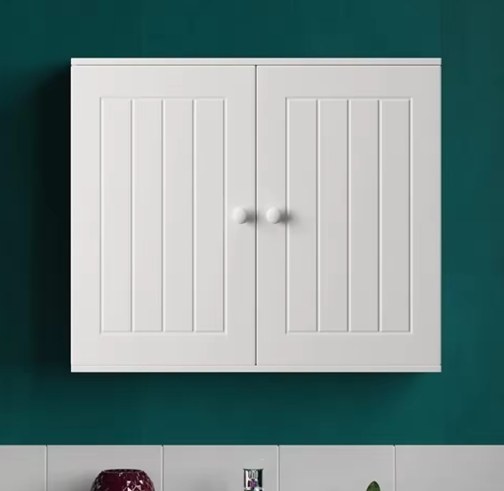 Wandkast en Vloerkast – Dubbele Deuren met Verstelbare Plank 60×15×50 cm