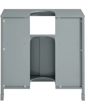 Badkamerkast Onder Wastafel met Schuifdeuren 60×60×30 cm