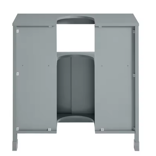 Badkamerkast Onder Wastafel met Schuifdeuren 60×60×30 cm