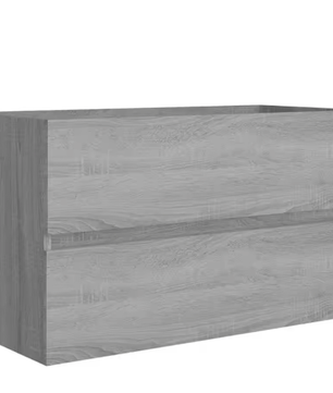 Grijze Badkamermeubel 80x38,5x45 cm – Houtcomposiet Opbergkast