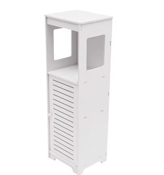 3-laags Badkameropbergkast – Vrijstaande Smalle Toiletopberger