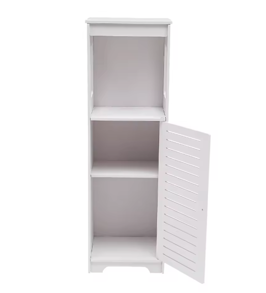 3-laags Badkameropbergkast – Vrijstaande Smalle Toiletopberger
