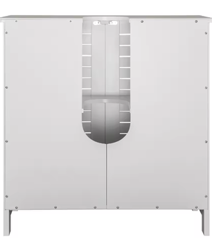 Witte Badkameropbergkast 60x30x58 cm – MDF Onder Wastafel