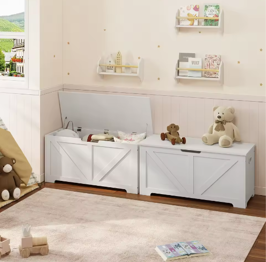 Opbergbank 76L – Schoenbank met Veiligheidsscharnieren