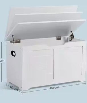 Moderne Opbergbank – Schoenenbank en Speelgoedkist 80x40x46 cm