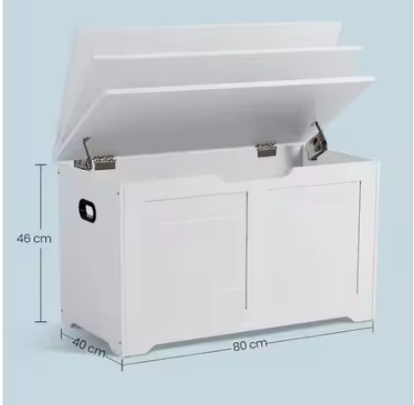 Moderne Opbergbank – Schoenenbank en Speelgoedkist 80x40x46 cm