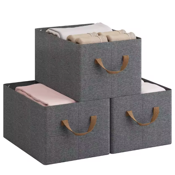 Opvouwbare Stof Opbergboxen – Set van 3/5/6 voor Kleding, Speelgoed en Kastorganisatie