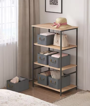 Opvouwbare Stof Opbergboxen – Set van 3/5/6 voor Kleding, Speelgoed en Kastorganisatie