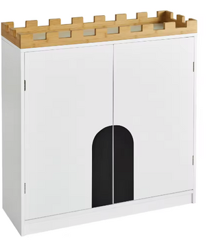 Kinderkast met Planken en Deuren – Houten Opbergmeubel voor Kinderkamer