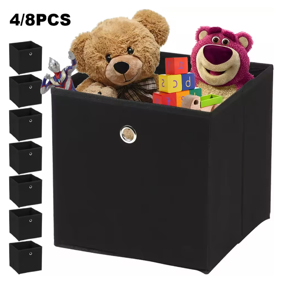 Opvouwbare Stoffen Opbergboxen – Set van 4/8 – 32×32×32 cm
