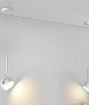 Moderne LED Hanglamp Zwart/Wit – Minimalistische Design Pendellamp met 3 Lichtkleuren via Wandschakelaar – LED Hanglamp voor Woonkamer, Eetkamer, Loft & Slaapkamer