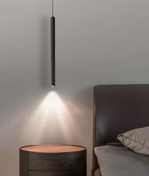 Moderne LED Hanglamp Zwart/Wit – Minimalistische Design Pendellamp met 3 Lichtkleuren via Wandschakelaar – LED Hanglamp voor Woonkamer, Eetkamer, Loft & Slaapkamer