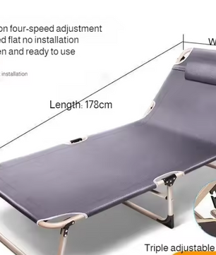 Draagbaar Opklapbed voor Volwassenen – Eenpersoons Vouwbed voor Thuis en Kantoor