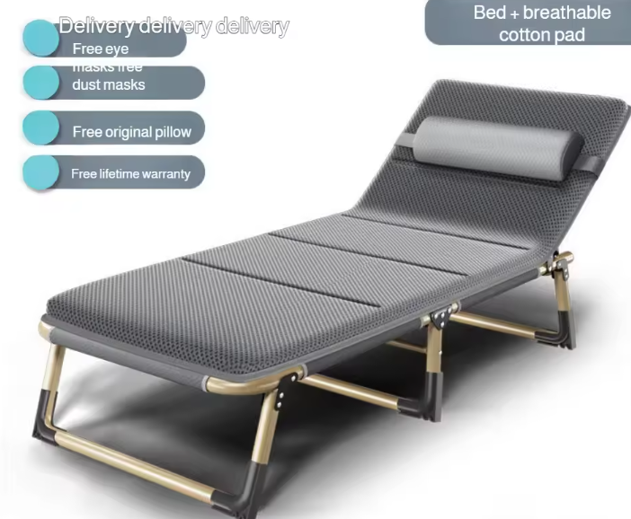 Draagbaar Opklapbed voor Volwassenen – Eenpersoons Vouwbed voor Thuis en Kantoor