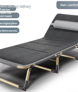 Draagbaar Opklapbed voor Volwassenen – Eenpersoons Vouwbed voor Thuis en Kantoor