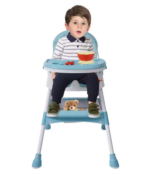 2-in-1 Kinderstoel voor Baby & Peuter – Met Voetsteun en Dienblad