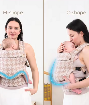 Baby Draagdoek Draagzak van Katoen – Ergonomische Drager voor Pasgeborenen