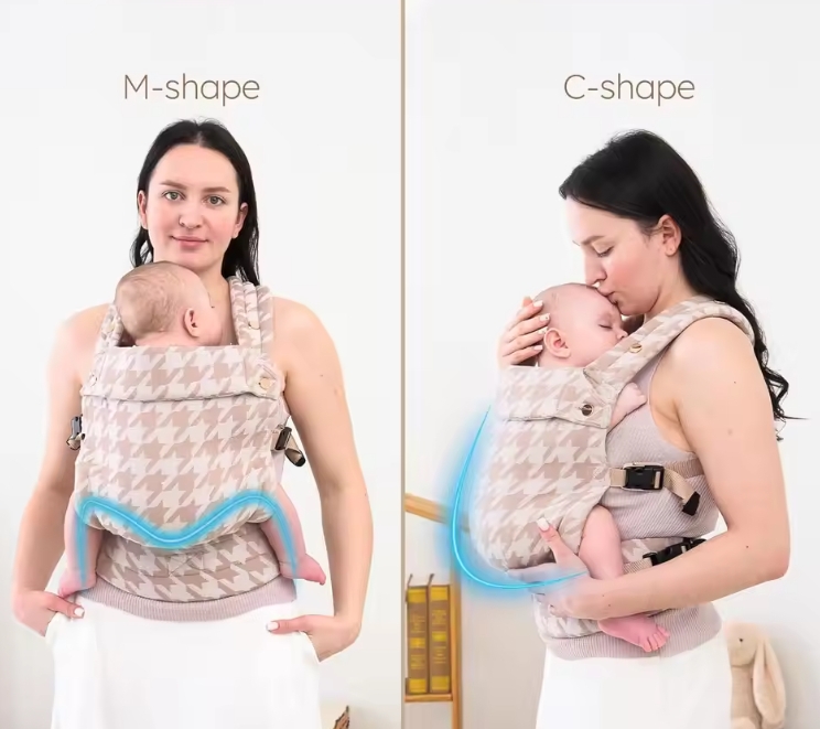 Baby Draagdoek Draagzak van Katoen – Ergonomische Drager voor Pasgeborenen