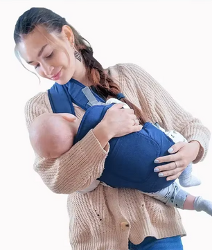 Multifunctionele Baby Draagzak – 4 Draagmethoden, Voor- en Achterdrager