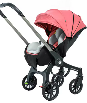 4-in-1 Kinderwagen Reissysteem – Twee-weg Zitting, Opvouwbaar en Lichtgewicht