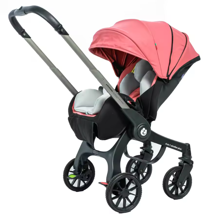 4-in-1 Kinderwagen Reissysteem – Twee-weg Zitting, Opvouwbaar en Lichtgewicht
