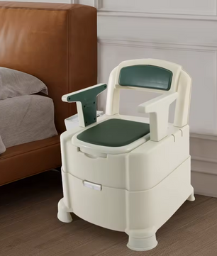 Draagbaar toilet met sensornachtlampje, armleuningen en hoge draagkracht