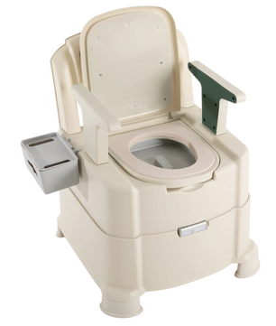 Draagbaar toilet met sensornachtlampje, armleuningen en hoge draagkracht