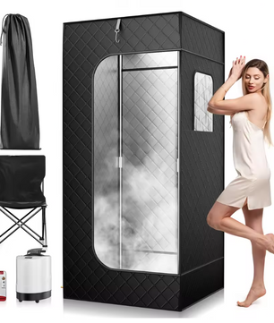 Eenpersoons Stoomsauna Tent voor Thuis – 9 Temperatuurstanden, 1000W Home Spa