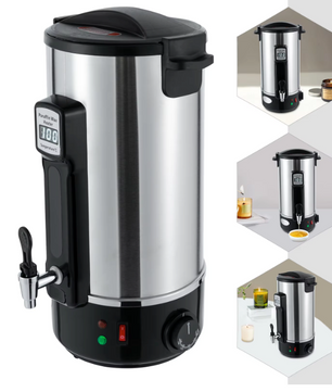 RVS Wax Smelter 8–12L – Elektrische Wax Warmer voor Kaarsen Maken met Uitloop