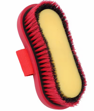 Paardenverzorgingsborstel met Zachte Haren – Antislip Borstel voor Paardenreiniging en Verzorging