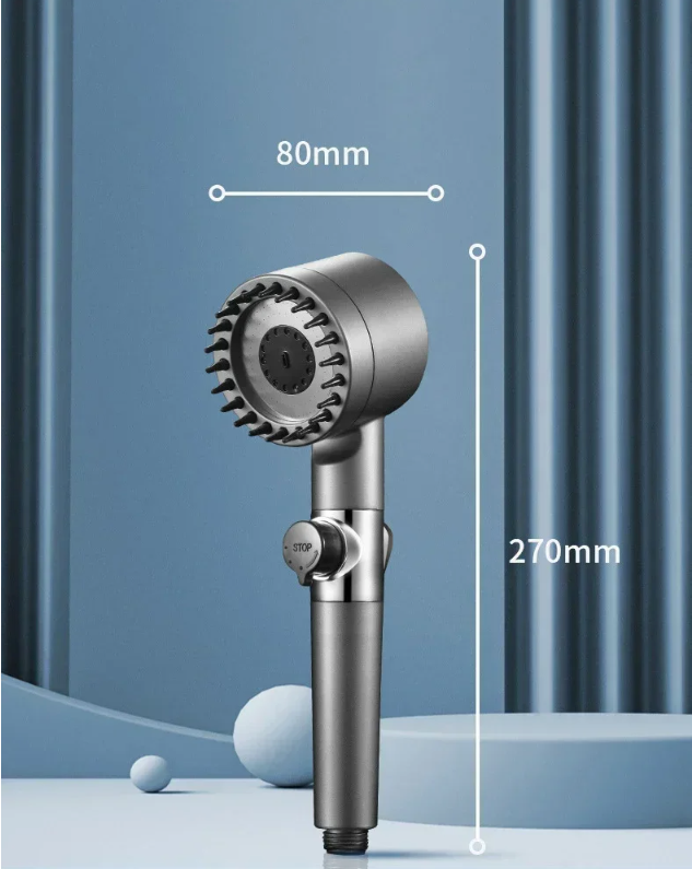 3-Standen Douchekop met Filter – Hoge Druk Handdouche
