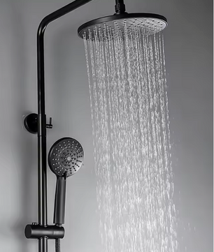 RVS Regendouche Set met Waterval Douche en Mengkraan – Warm en Koud