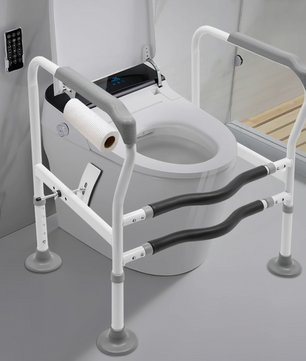 Toilet Veiligheidsrails – Verstelbaar Badkamer Steunframe met Handgrepen