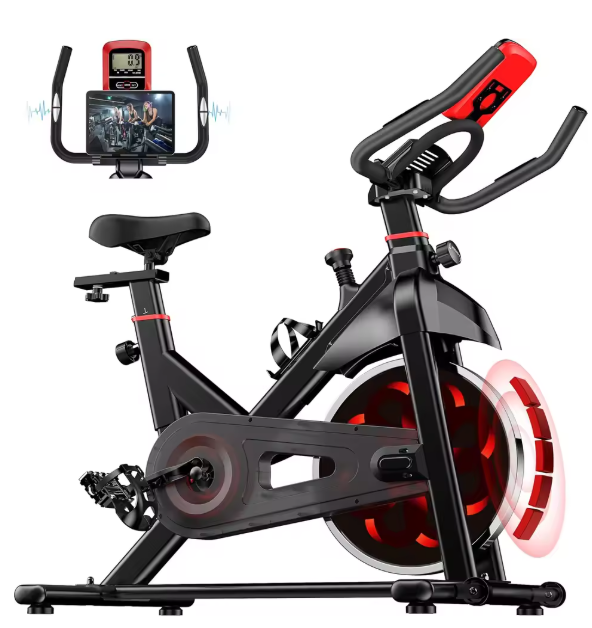 Spinningfiets Indoor – Hometrainer met 6KG Vliegwiel, Magnetische Weerstand en Hartslagmeter