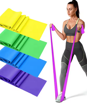 Weerstandsbanden Set – 4 Niveaus Elastische Fitness Band voor Training en Revalidatie