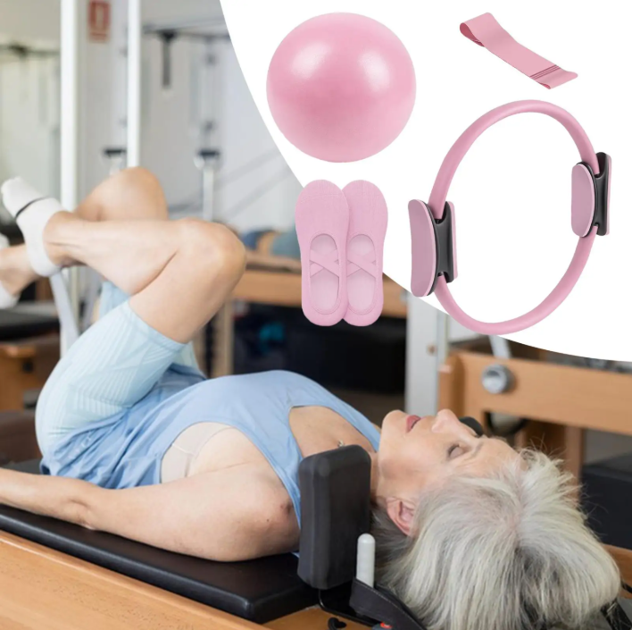 Pilates Set met Ring en Bal – Fitness Set voor Core Training en Full Body Workout