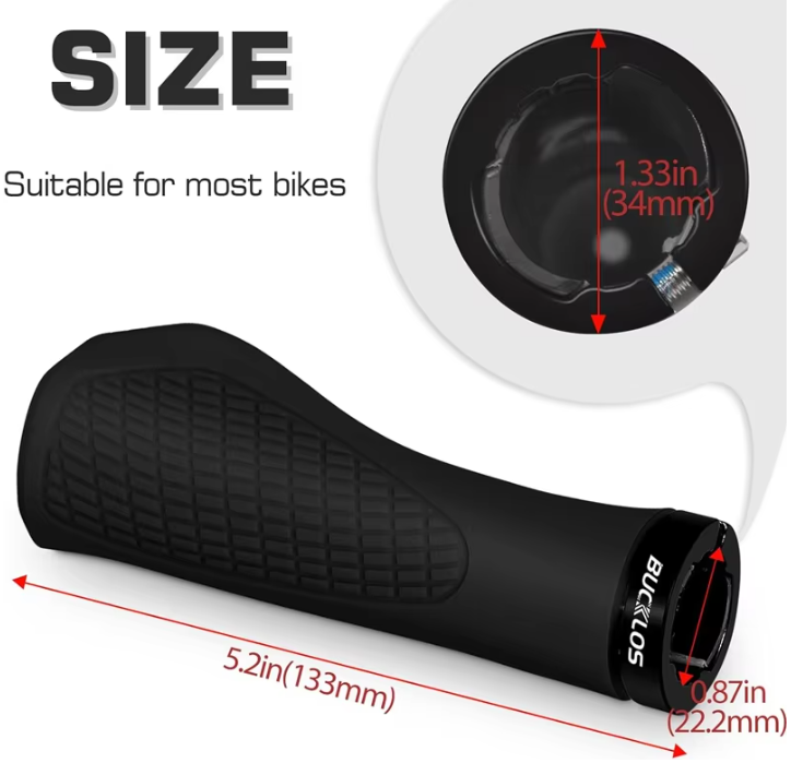 Ergonomische MTB Handvatten – Antislip Rubber Fietshandgrepen met Lock-On Systeem
