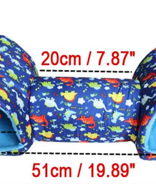 Cavia Tunnel Huis – Zacht Polyester Schuilplaats met Speeltunnel voor Kleine Dieren