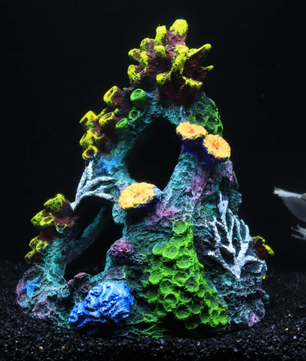 Kunstmatige Koraalrif Aquarium Decoratie – Veelkleurig Hars Ornament