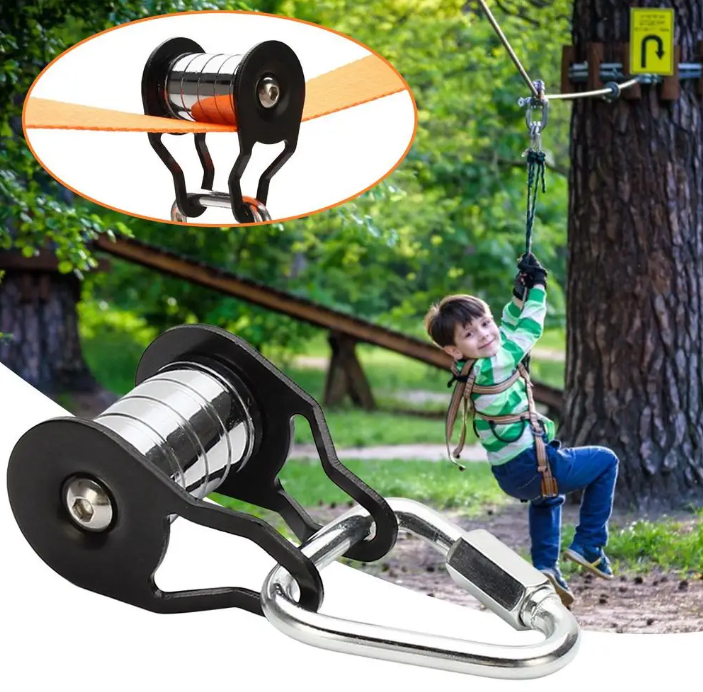 Slackline Katrol 5 Rollen – Stalen Kabelkatrol tot 200kg