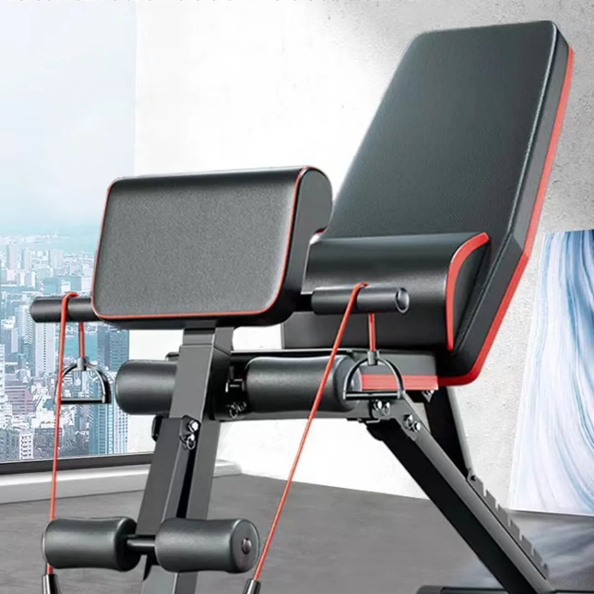 Opvouwbare Halterbank 6-in-1 – Multifunctionele Fitnessbank voor Full Body Training