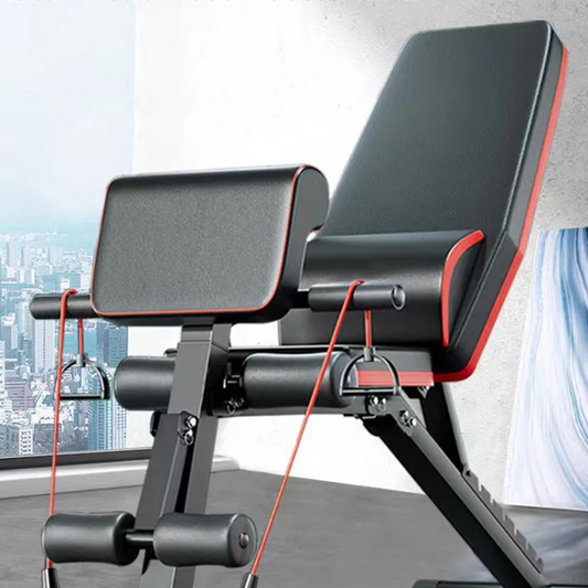 Opvouwbare Halterbank 6-in-1 – Multifunctionele Fitnessbank voor Full Body Training