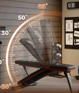 Opvouwbare Halterbank – Verstelbare Fitnessbank met 5 Standen voor Full Body Training