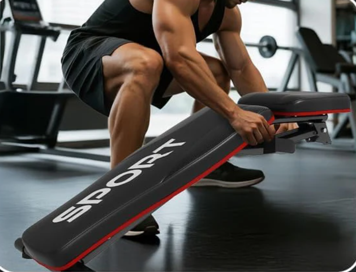 Opvouwbare Halterbank – Verstelbare Fitnessbank met 5 Standen voor Full Body Training