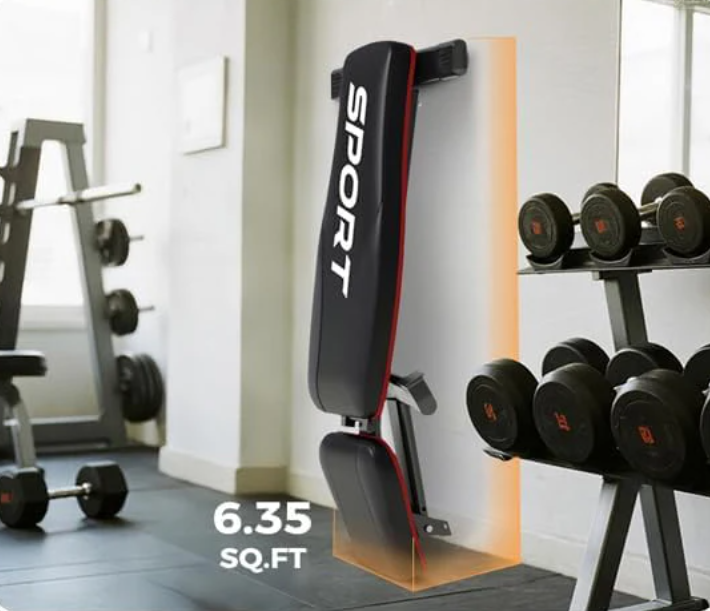 Opvouwbare Halterbank – Verstelbare Fitnessbank met 5 Standen voor Full Body Training