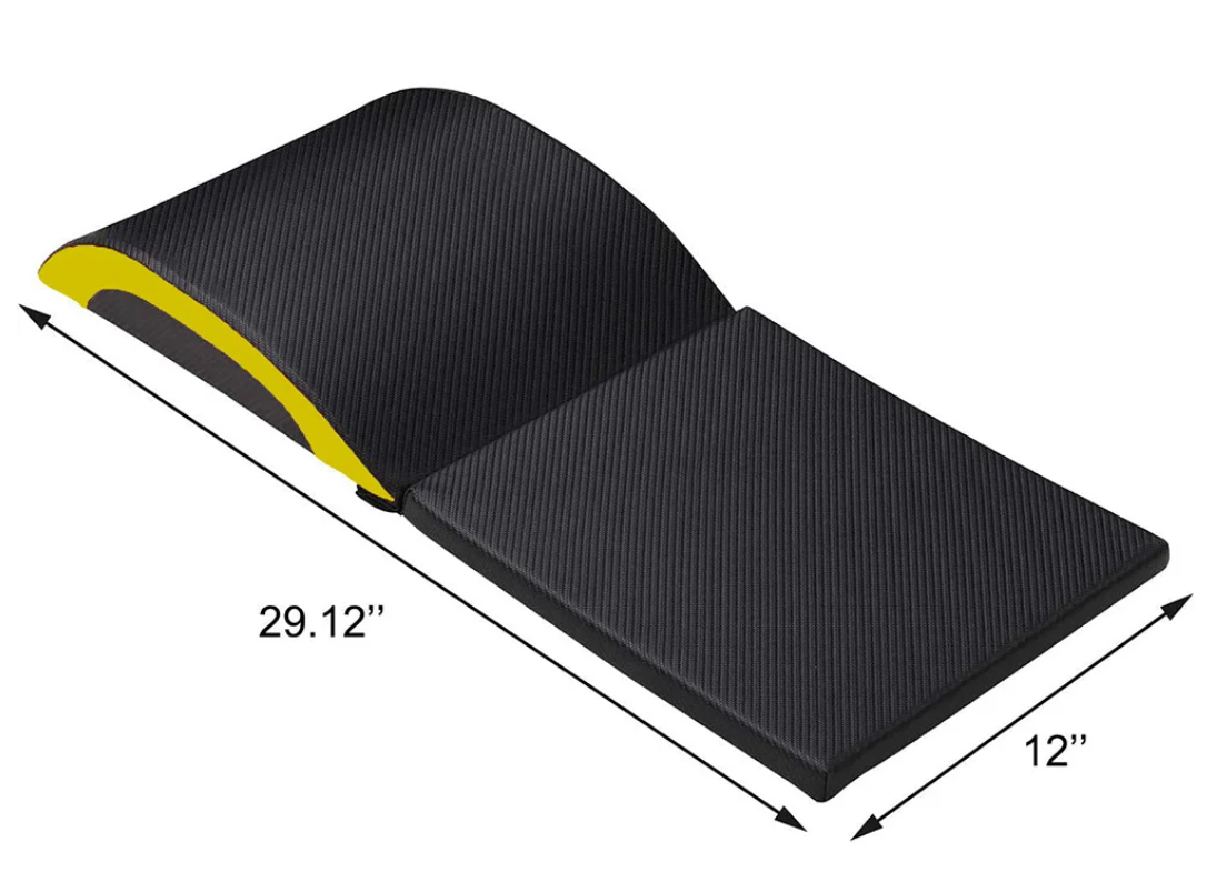 Ergonomische Ab Trainer Mat – Opvouwbare Buikspiermat met Rug- en Staartbeenondersteuning