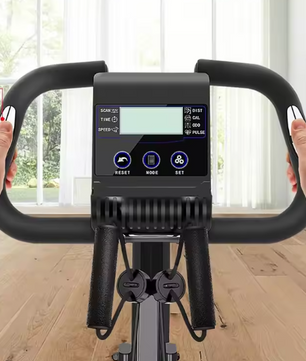 Opvouwbare Hometrainer – 8 Weerstanden met LCD Display en Hartslagsensoren