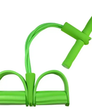Weerstandsband Trainer met Pedalen – 4 Elastische Trekkoorden voor Full Body Workout