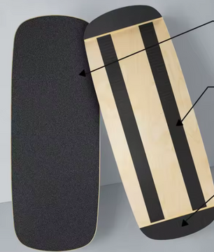Balance Board met Roller – Houten Balans Trainer voor Core en Stabiliteit